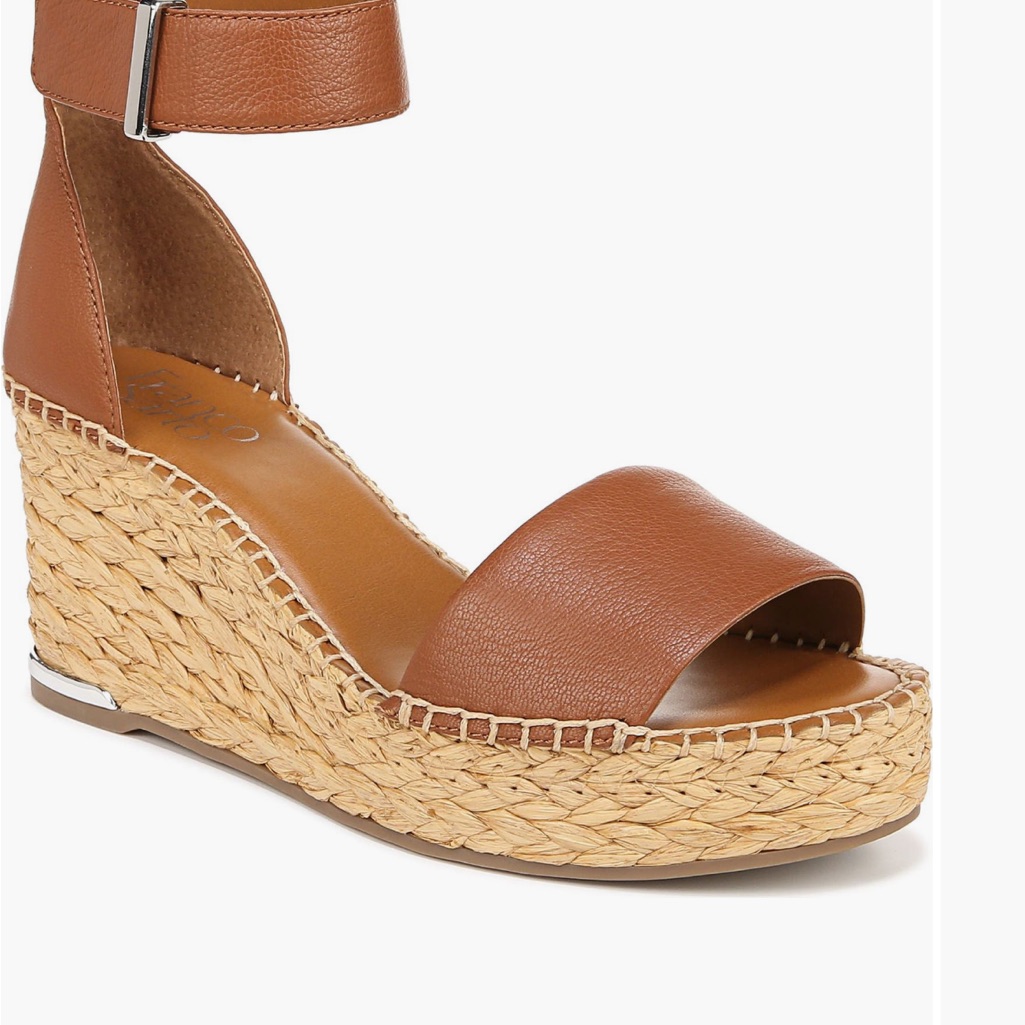 Franco Sarto Tan Wedge Sandals
